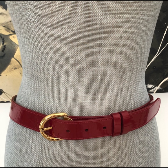 Louis Vuitton Monogram Vernis patent leather belt. Purchased in Palm Bch shop. - Picture 3 of 11